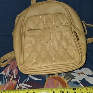 Backpack Purse, Pocketbook Mustard Yellow
